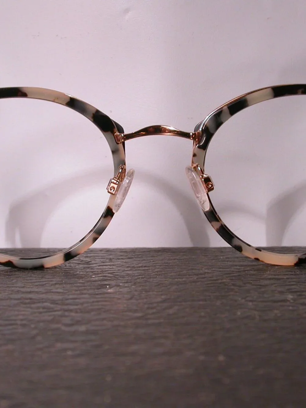 Warby Parker Faye Gold and Tortoise Black Eyeglasses Frames ITALY